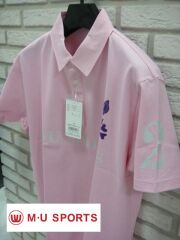 50%OFF★M・U SPORTS メンズポロシャツ（ピンク） []