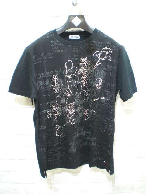 半額★I.T.O JAPAN barassi MILANO 箔プリントTシャツ（ブラック）